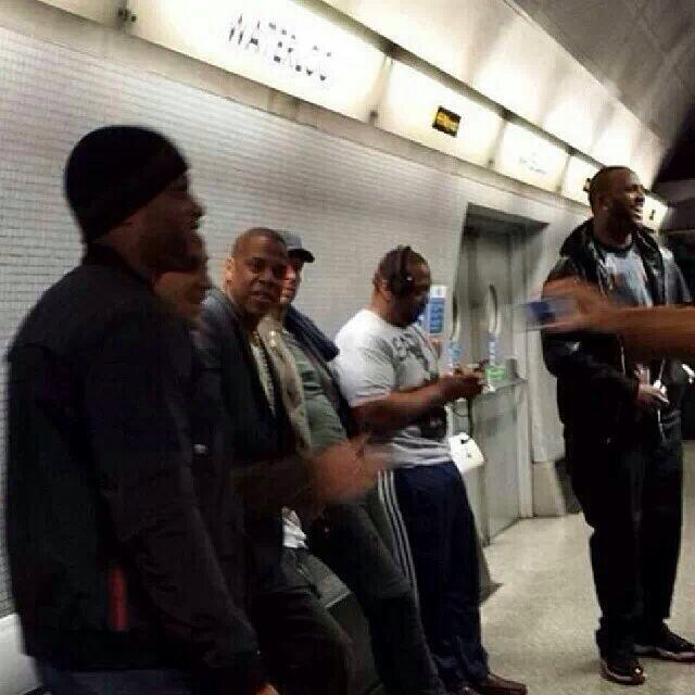 Jay-Z-Timbaland-at-the-Waterloo-Tube-Station